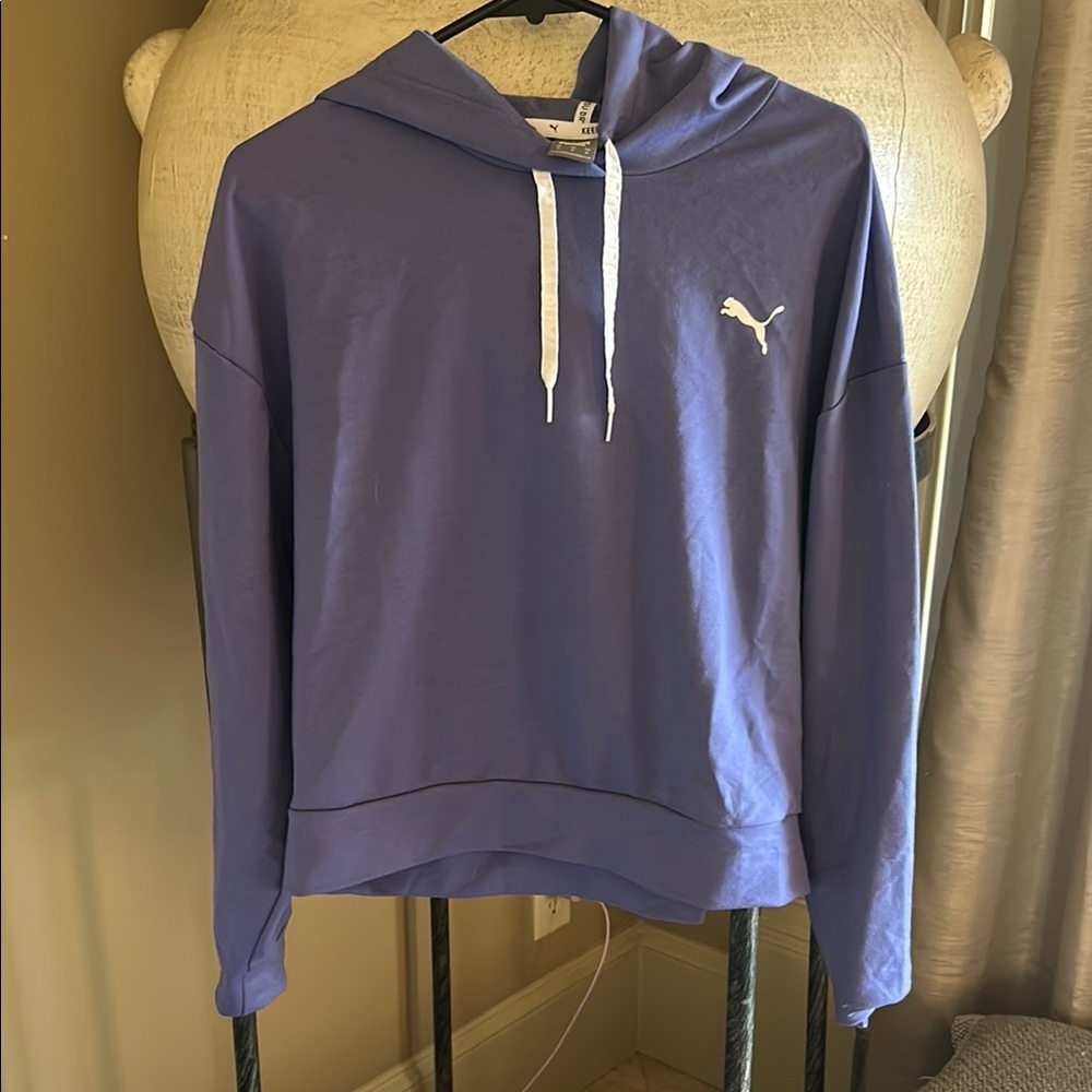 Puma Blue Pullover Hoodie Sweatshirt
